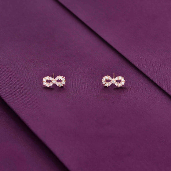 Minimalistic Infinity Stud Earrings