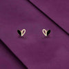 Minimalistic Zircon Heart Stud Earrings