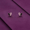 Minimalistic Zircon Heart Stud Earrings