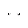 Minimalistic Zircon Heart Stud Earrings