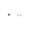 Minimalistic Zircon Heart Stud Earrings