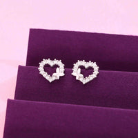 Minimalistic Love Heart  Stud Earring