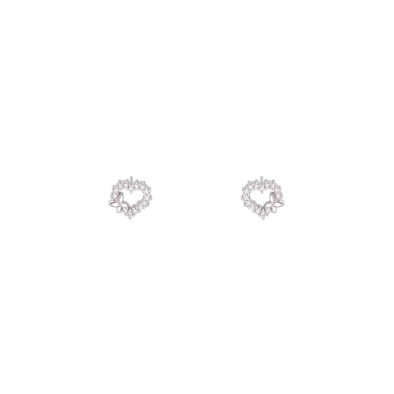 Minimalistic Love Heart  Stud Earring