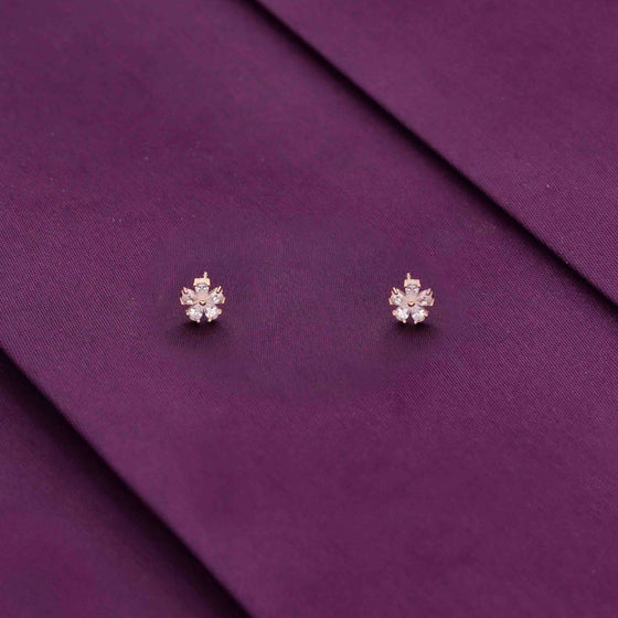 Chic Floral Stud Earrings