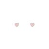 Minimal Zircon Studded Heart Earrings