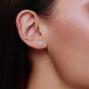 Minimal Zircon Studded Heart Earrings