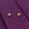 Sterling Silver Pearl Heart Stud Earring