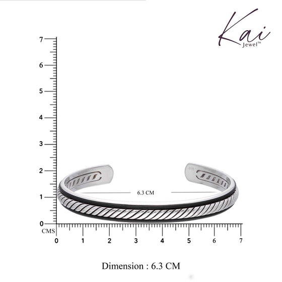 Men's Silver Radiance Cuff Bracelet