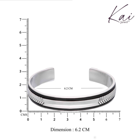 Men's Premium Engraved Leather Cuff Bracelet
