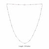 Shimmering Beads Silver Chain Necklace