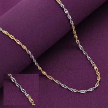  Sterling Silver Twirled Link Chain