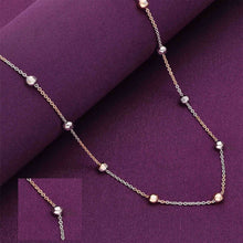  Sterling Silver Dual Tone Link Ball Chain