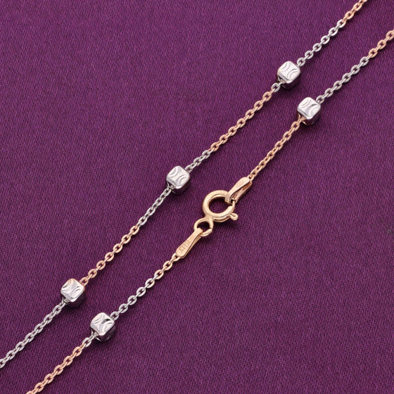 Elegant Two-Tone Silver Chain