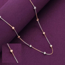  Elegant Two-Tone Silver Chain