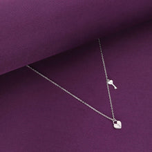  Sterling Silver Heart Lock & Key Necklace