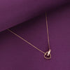 Sterling Silver Entwined Hearts Necklace