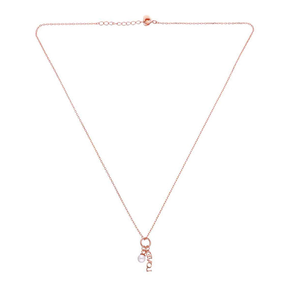 Sterling Silver Love Charm Necklace