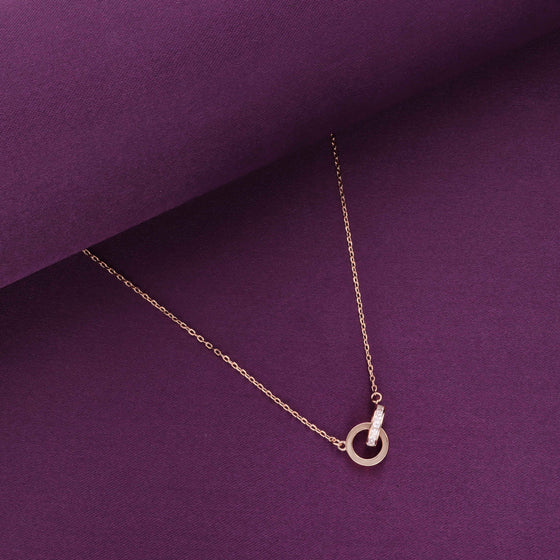 Sterling Silver Entwined Circles Necklace