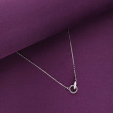  Sterling Silver Entwined Circles Necklace