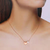 Sterling Silver Chic Heart & Pearl Necklace