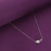 ROSE OF LOVE CASUAL SILVER CHAIN NECKLACE