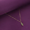 GREEN STYLISH LEAF SILVER CASUAL NECKLACE