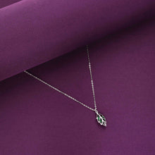  GREEN STYLISH LEAF SILVER CASUAL NECKLACE