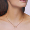 Radiant Sterling Silver Crystal Necklace