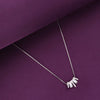 Radiant Sterling Silver Crystal Necklace