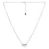 Radiant Sterling Silver Crystal Necklace