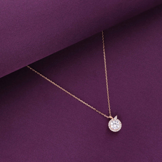 Sterling Silver Solitaire Necklace