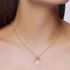 Sterling Silver Solitaire Necklace