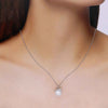 Sterling Silver Solitaire Necklace