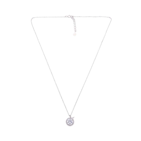 Sterling Silver Solitaire Necklace