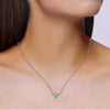 Sterling Silver Star Evil Eye Necklace