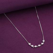  Sterling String Of Hearts Necklace