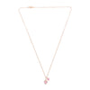 Sterling Silver Rose Gold Twin Heart Necklace