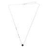 Sterling Black Minimalistic Clover Necklace