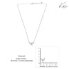 Sterling Lavender Zircon Studded Bow Necklace