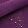 Sterling Rose Gold Zircon Drop Necklace