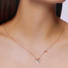 Sterling Silver Crystal Heart Necklace