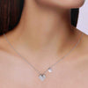 Sterling Silver Crystal Heart Necklace