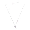 Sterling Silver Crystal Heart Necklace