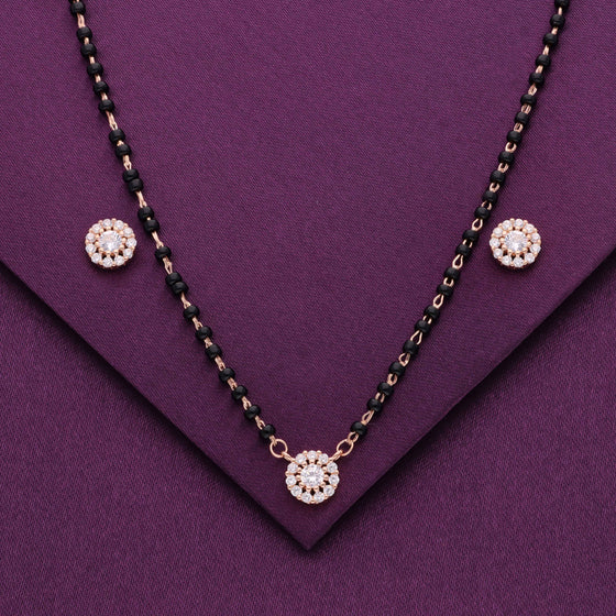 Classic Solitaire Silver Mangalsutra