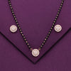 Radiant Zircon Studded Mangalsutra Necklace Set