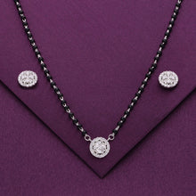  Radiant Zircon Studded Mangalsutra Necklace Set