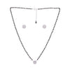 Radiant Zircon Studded Mangalsutra Necklace Set