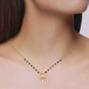 Trendy Heart Silver Mangalsutra Necklace