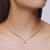 Chic Solitaire Silver Mangalsutra Necklace