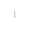 Pave Diamond Infinity Silver Pendant